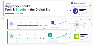 Crypto vs Stocks: Tech & Bitcoin in the Digital Era Cover
